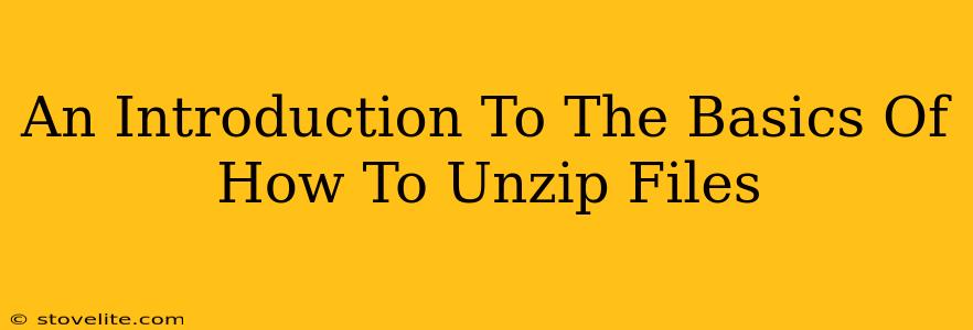 An Introduction To The Basics Of How To Unzip Files