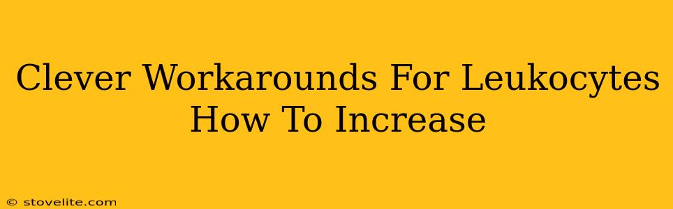 Clever Workarounds For Leukocytes How To Increase