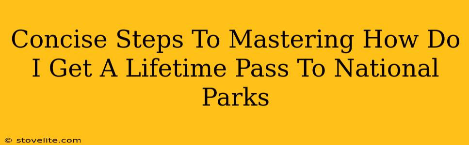 Concise Steps To Mastering How Do I Get A Lifetime Pass To National Parks