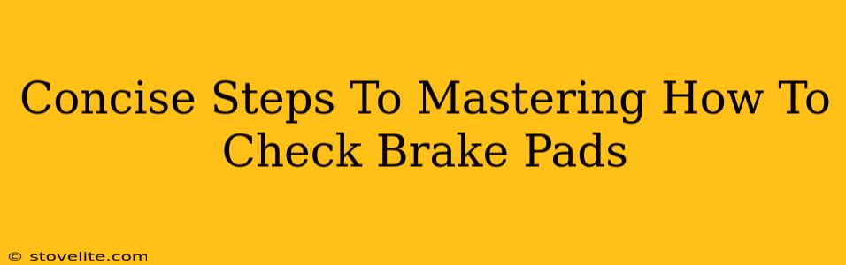 Concise Steps To Mastering How To Check Brake Pads