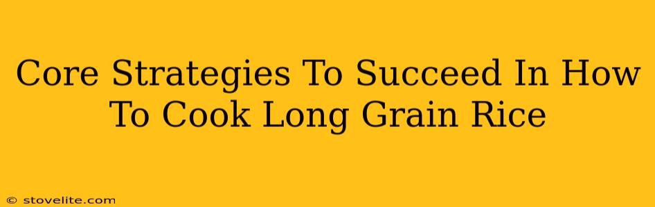 Core Strategies To Succeed In How To Cook Long Grain Rice