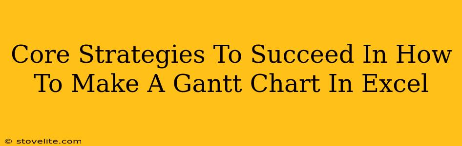 Core Strategies To Succeed In How To Make A Gantt Chart In Excel