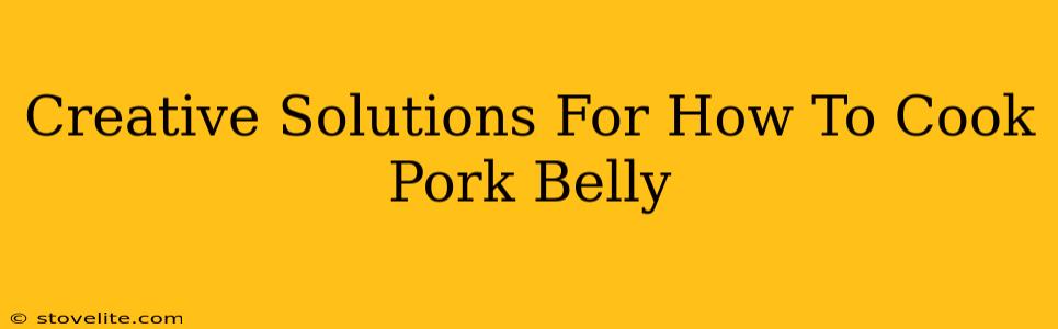 Creative Solutions For How To Cook Pork Belly