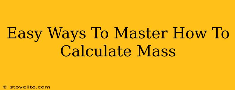 Easy Ways To Master How To Calculate Mass