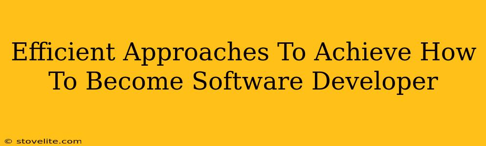 Efficient Approaches To Achieve How To Become Software Developer