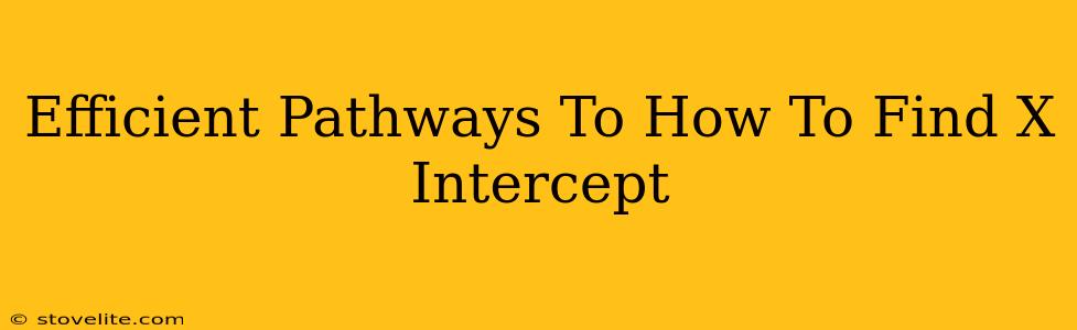 Efficient Pathways To How To Find X Intercept