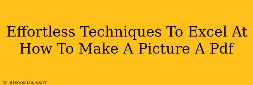 Effortless Techniques To Excel At How To Make A Picture A Pdf