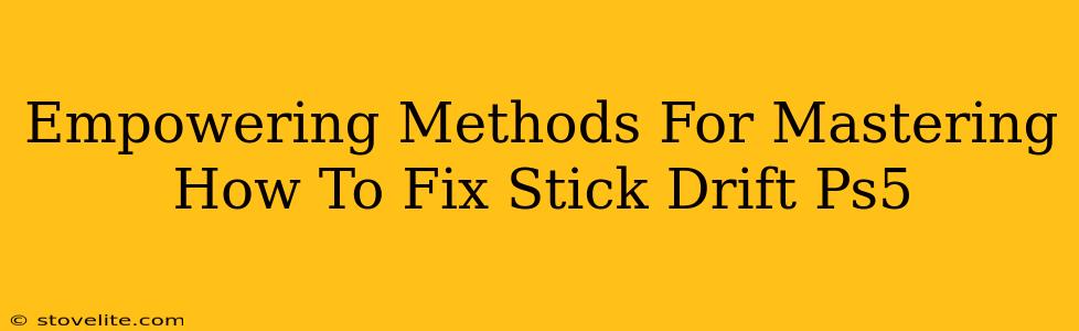 Empowering Methods For Mastering How To Fix Stick Drift Ps5