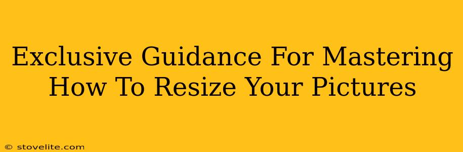 Exclusive Guidance For Mastering How To Resize Your Pictures