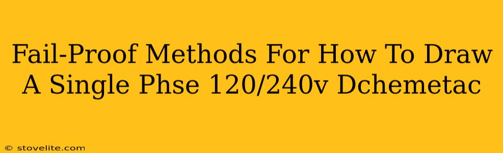 Fail-Proof Methods For How To Draw A Single Phse 120/240v Dchemetac