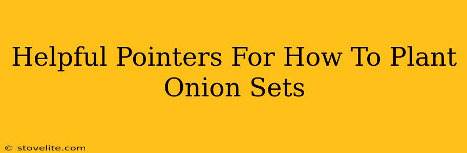 Helpful Pointers For How To Plant Onion Sets