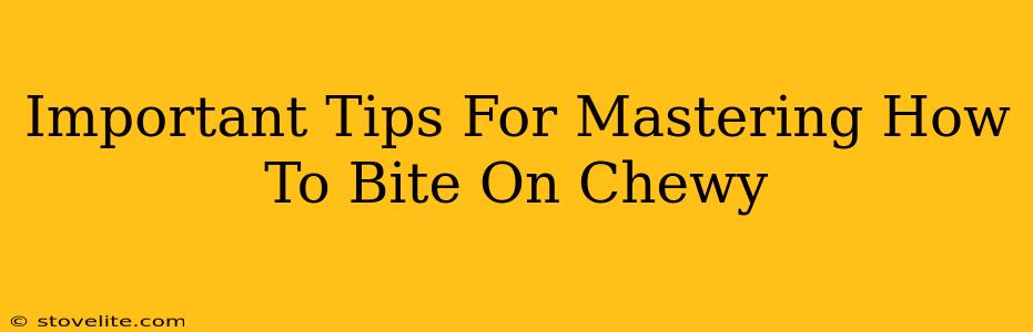 Important Tips For Mastering How To Bite On Chewy