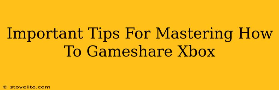 Important Tips For Mastering How To Gameshare Xbox