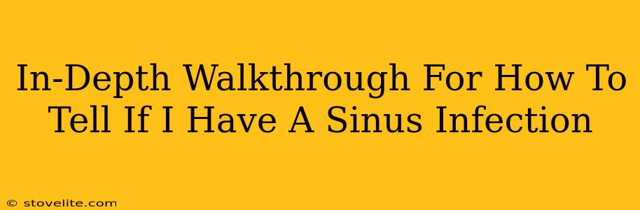 In-Depth Walkthrough For How To Tell If I Have A Sinus Infection