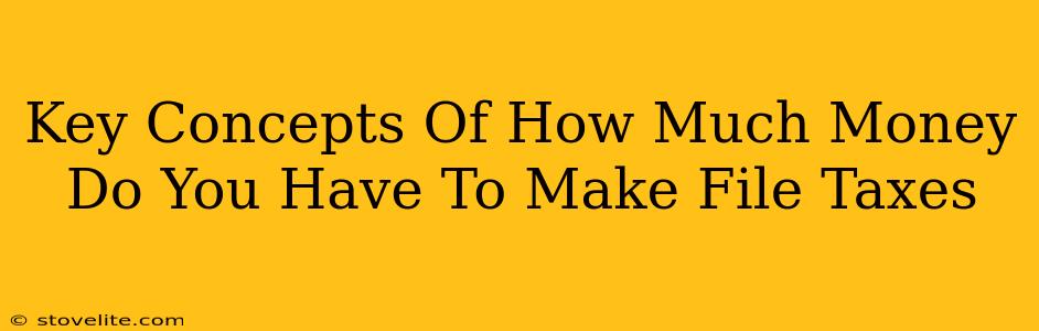 Key Concepts Of How Much Money Do You Have To Make File Taxes