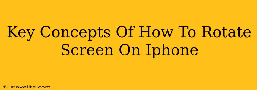 Key Concepts Of How To Rotate Screen On Iphone