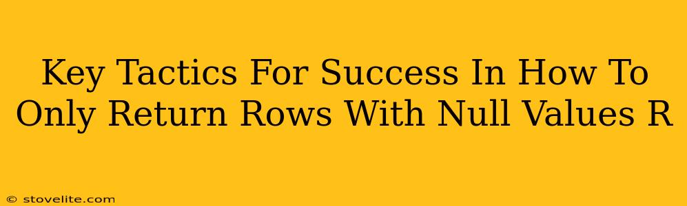 Key Tactics For Success In How To Only Return Rows With Null Values R