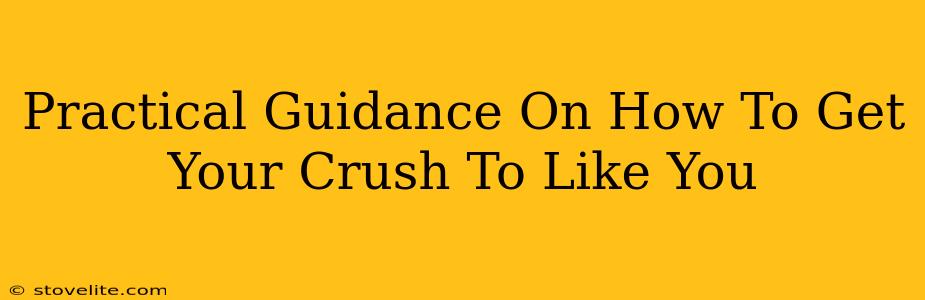 Practical Guidance On How To Get Your Crush To Like You