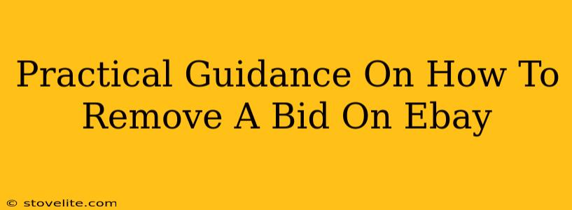 Practical Guidance On How To Remove A Bid On Ebay