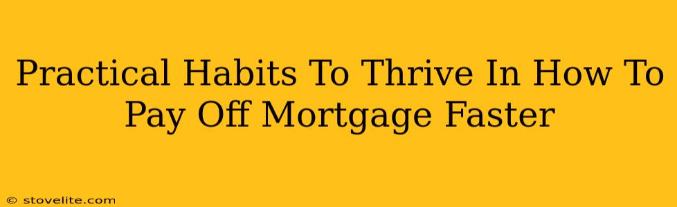 Practical Habits To Thrive In How To Pay Off Mortgage Faster