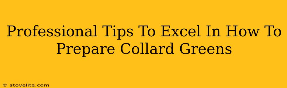 Professional Tips To Excel In How To Prepare Collard Greens