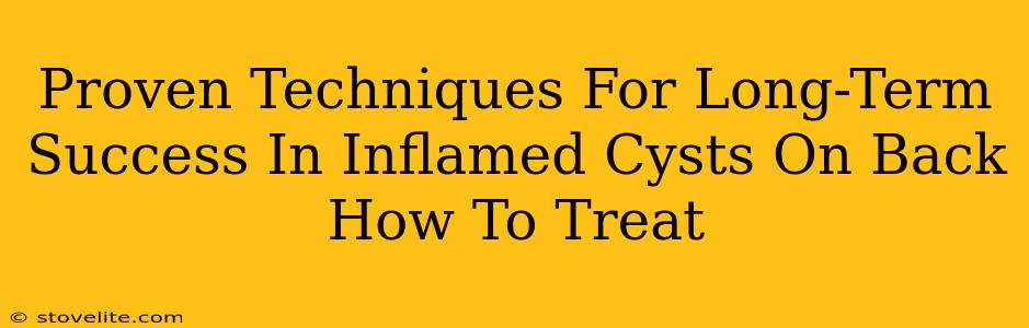 Proven Techniques For Long-Term Success In Inflamed Cysts On Back How To Treat