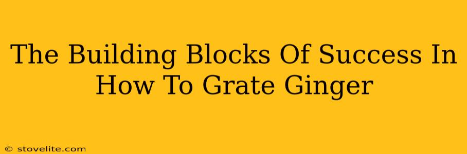 The Building Blocks Of Success In How To Grate Ginger