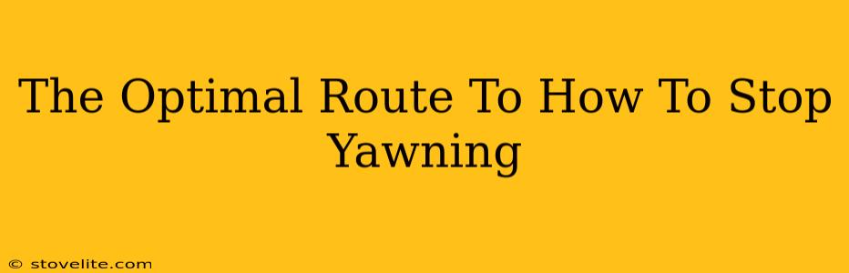 The Optimal Route To How To Stop Yawning