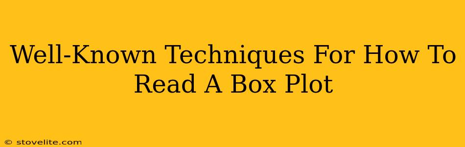 Well-Known Techniques For How To Read A Box Plot